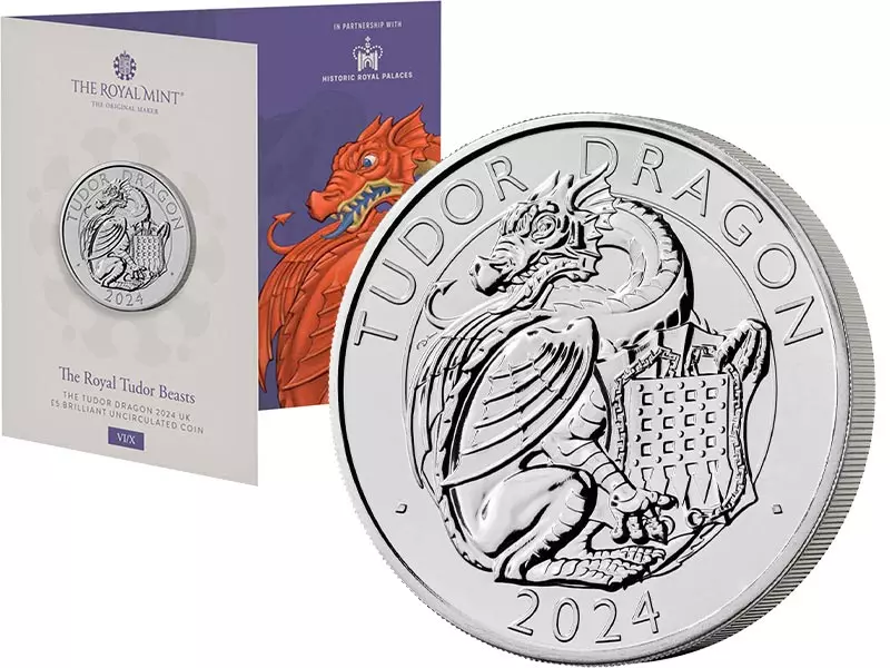 5 Pounds Großbritannien Tudor Beasts - Dragon 2024