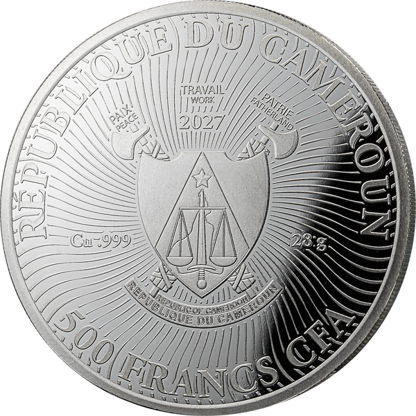 500 Francs Kamerun Polar Glow - Eisbär 2027