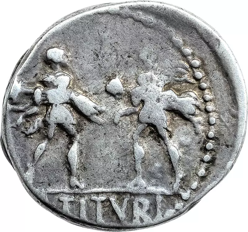 Denar Römische Republik Münzmeister Titurius Sabinus 89 v. Chr.