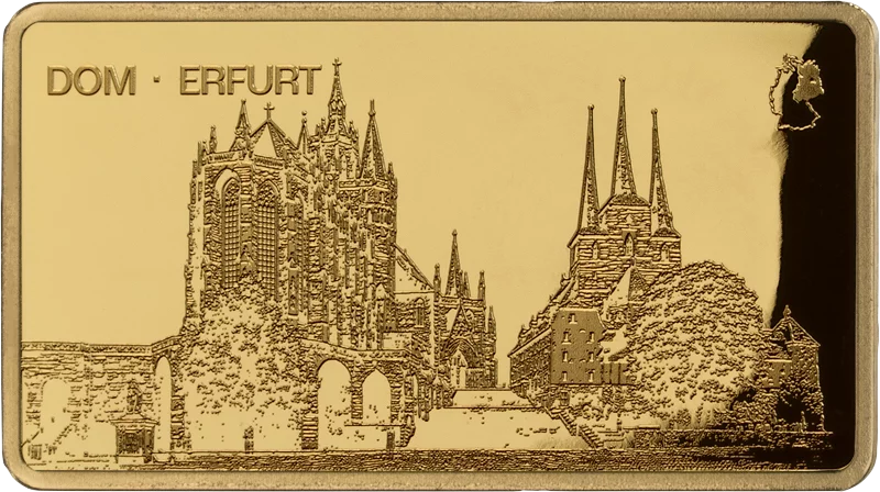 50 Tala Samoa Goldbarren DDR 15 Bezirke -  Erfurt Erfurter Dom 2026