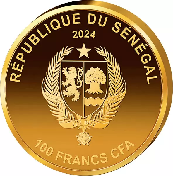 100 Francs Senegal Fußball-Europameisterschaft Austria goes to Germany 2024