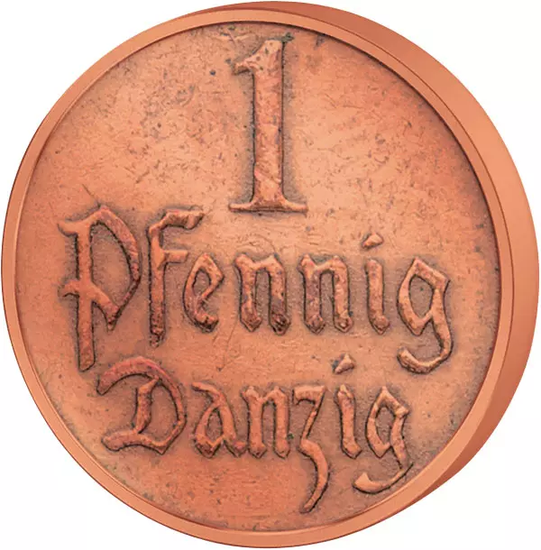1 Pfennig Danzig 1923-1937