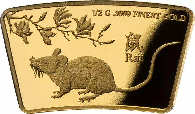 10 Dollars Salomonen Lunar Year Gold Edition - Ratte 2024