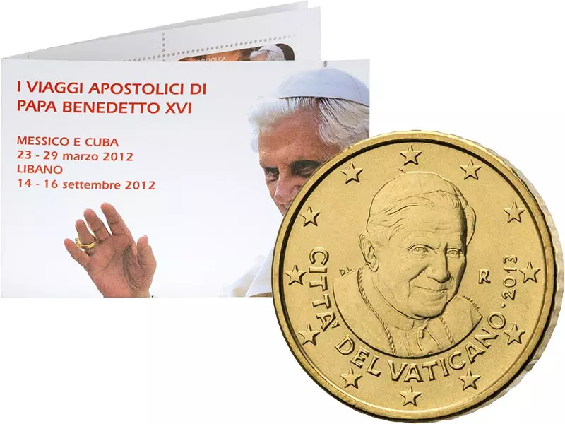 50 Cent Gedenkbrief Vatikan Rücktritt Benedikt XVI 2013