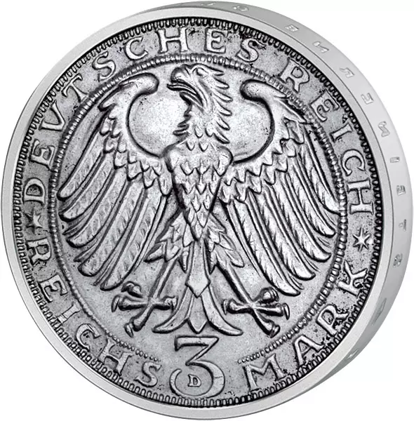 3 Reichsmark Weimarer Republik 400. Todestag Albrecht Dürer 1928