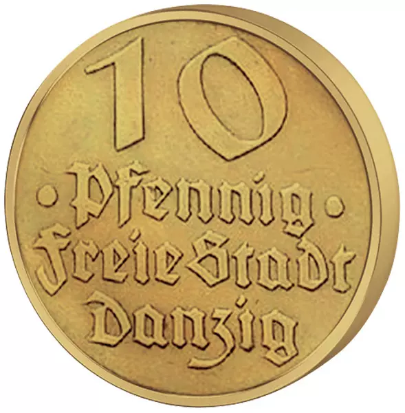 10 Pfennig Danzig Dorsch 1932