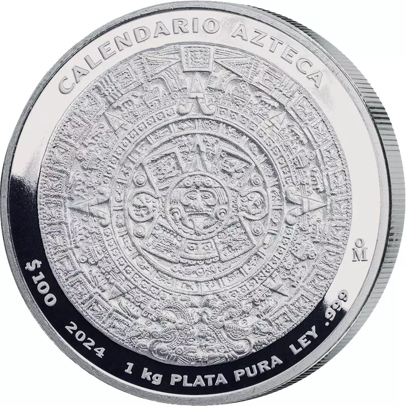 100 Dollars Mexiko Aztekenkalender 2024