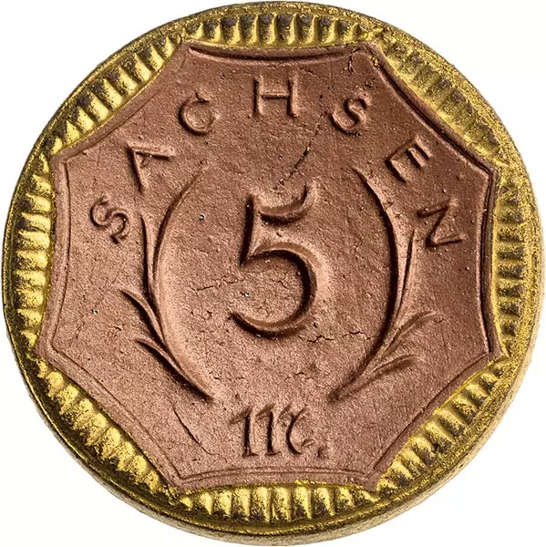 5 Mark Junge mit Ähren Freistaat Sachsen 1921