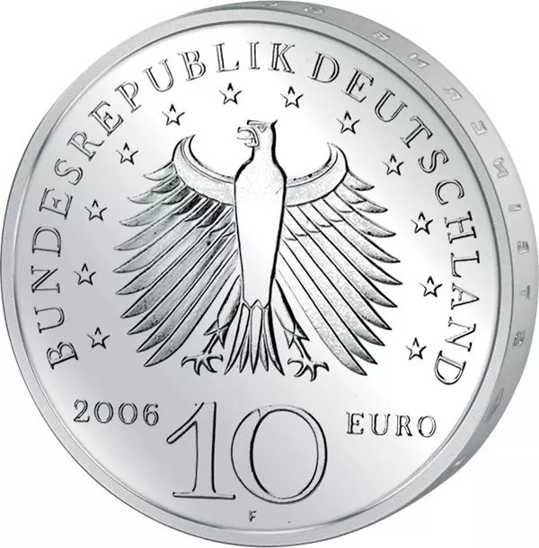 10 Euro BRD 225. Geburtstag Karl Friedrich Schinkel 2006 Stempelglanz
