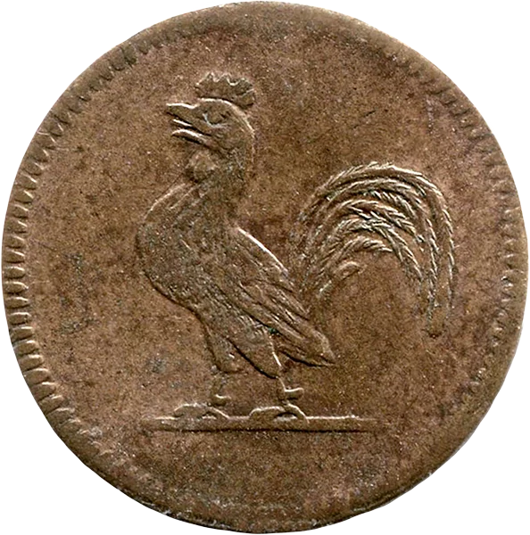 1 Pfennig Frankfurt Judenpfennig 1822