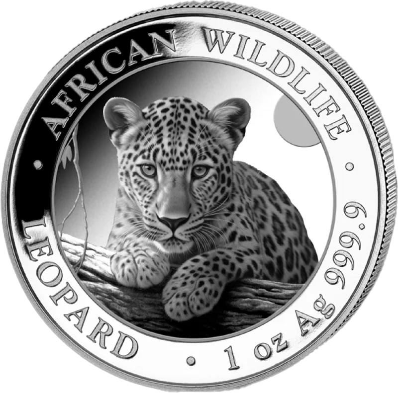 1 Unze Silber Somalia African Wildlife - The Leopard 2025