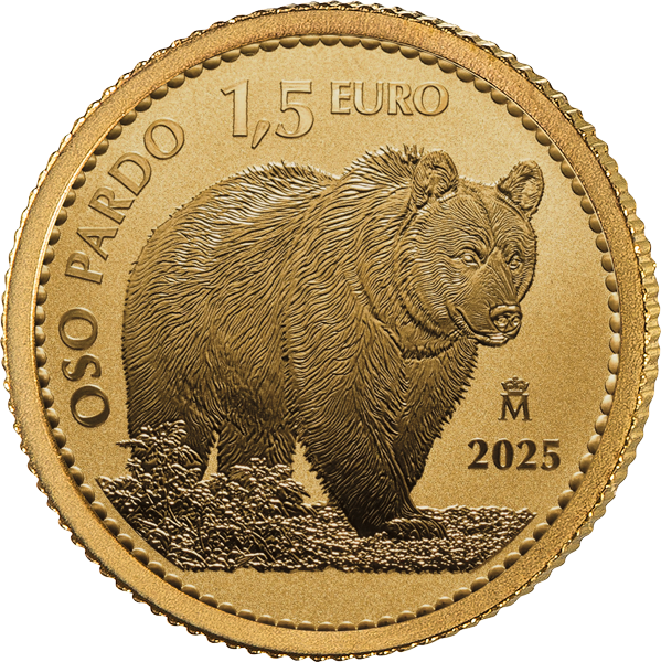 1,5 Euro Spanien Kantabrischer Braunbär 2025
