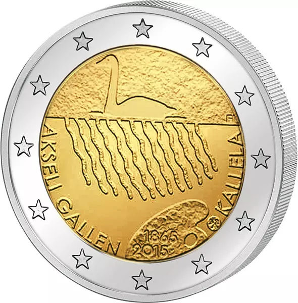 2 Euro Finnland 150. Geburtstag von Akseli Gallen-Kallela 2015