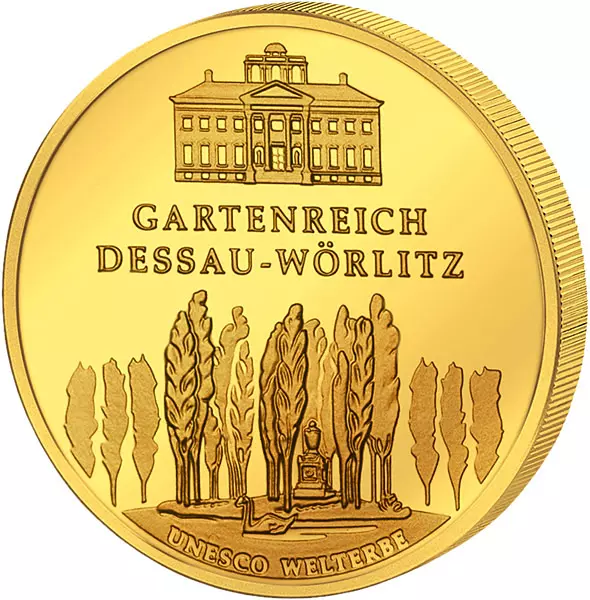 100 Euro BRD UNESCO-Weltkulturerbe Gartenreich Dessau-Wörlitz 2013 Stempelglanz