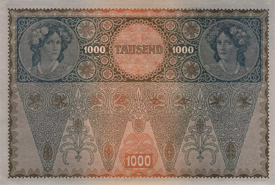 1.000 Kronen Banknote Deutsch-Österreich 1902