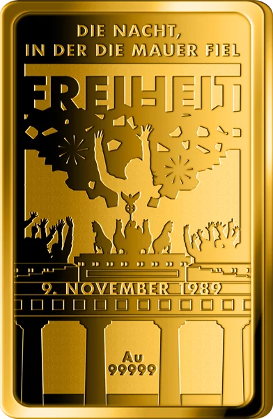 Goldbarren 35 Jahre Deutsche Einheit - Jubiläumsbarren Freiheit