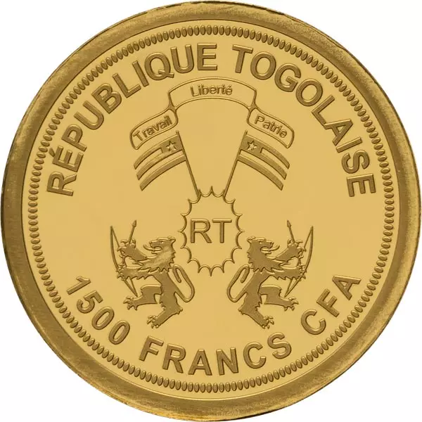 1.500 Francs Togo Golden Fellows - Hund 2024 1.500 Francs Togo Golden Fellows - Hund 2024