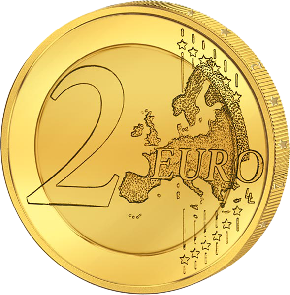 2-Euro-Gedenkprägung Überraschungsmotiv als vollvergoldete Premiumausgabe