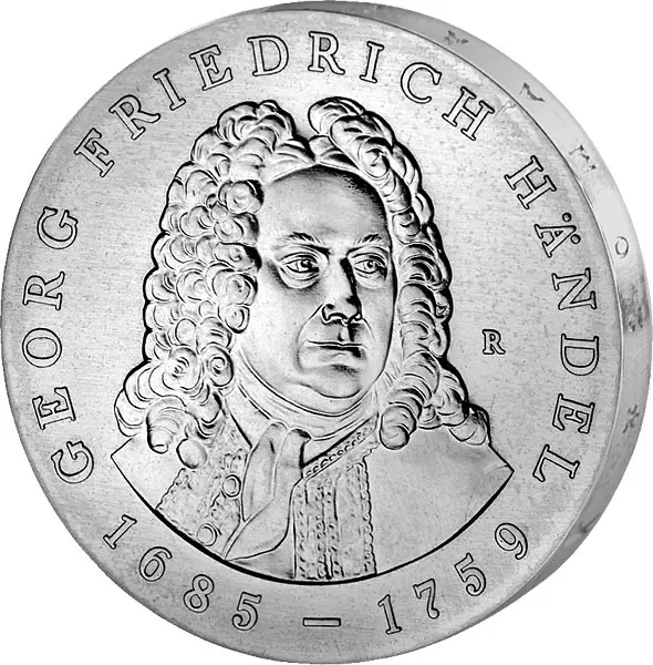 20 Mark DDR Georg Friedrich Händel 1984 Stempelglanz