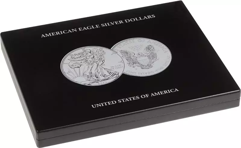Münzkassette für 20 Silbermünzen American Eagle