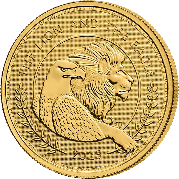 1 Unze Gold Großbritannien The British Lion and American Eagle 2025