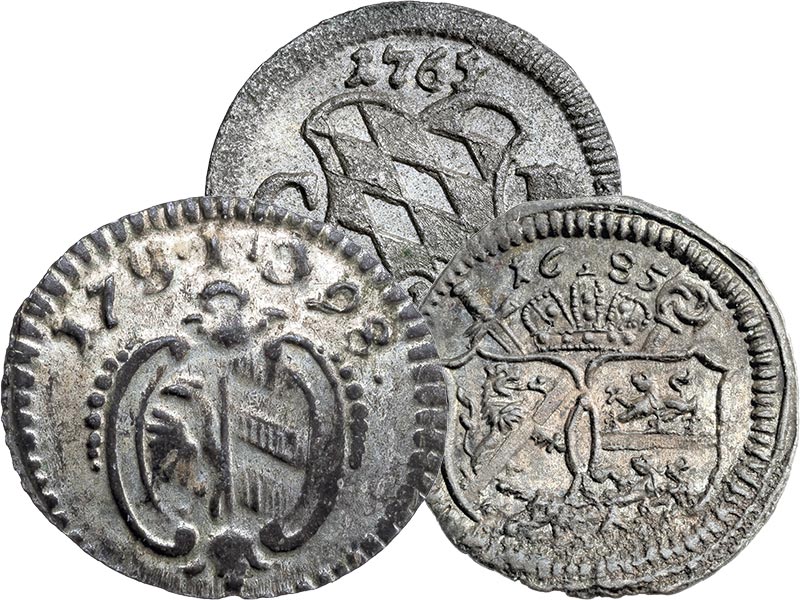 Spar-Set Die einseitigen Silberlinge, Silber