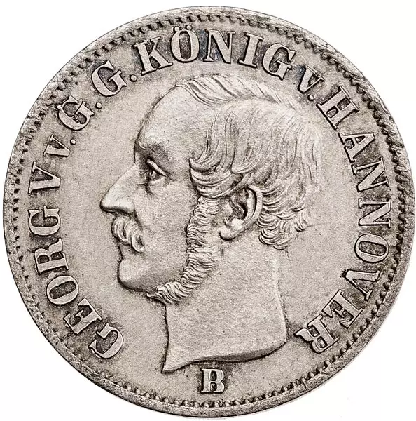 1/12 Taler Hannover König Georg V. 1852-1853