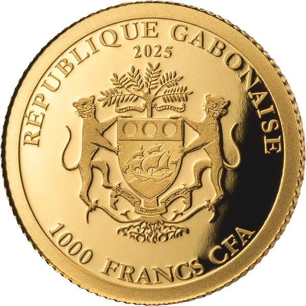 1000 Francs Gabun Classic Gold Frauenkirche 2025
