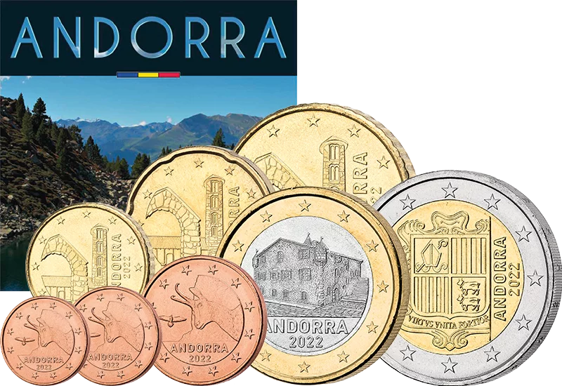 Euro-Kursmünzensatz Andorra 2022