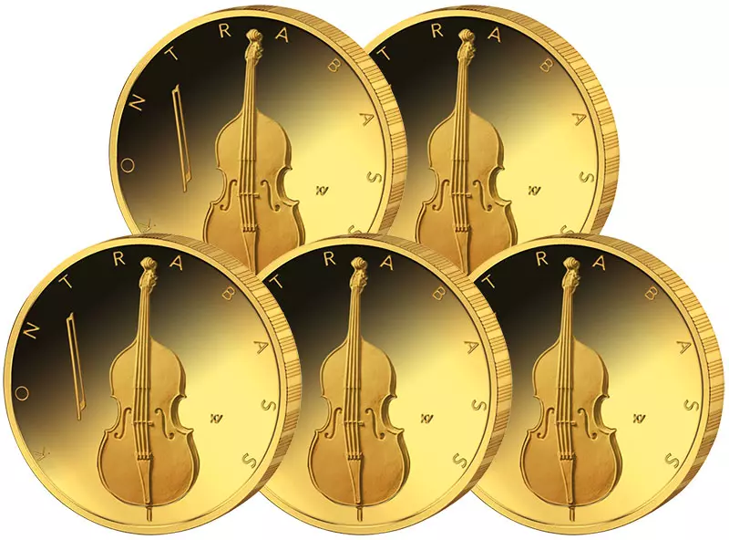 5 x 50 Euro BRD Kontrabass 2018