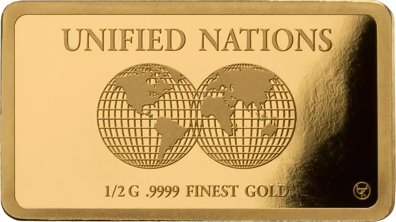 Goldbarren Unified Nations Welterbestätten - China Chinesische Mauer 2024