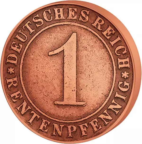 1 Rentenpfennig Weimarer Republik Ähren 1923-1924