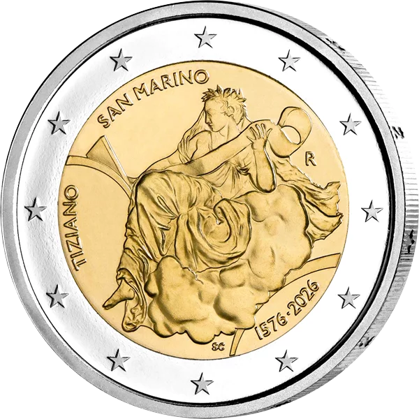 2 Euro San Marino 450. Todestag Tizian 2026