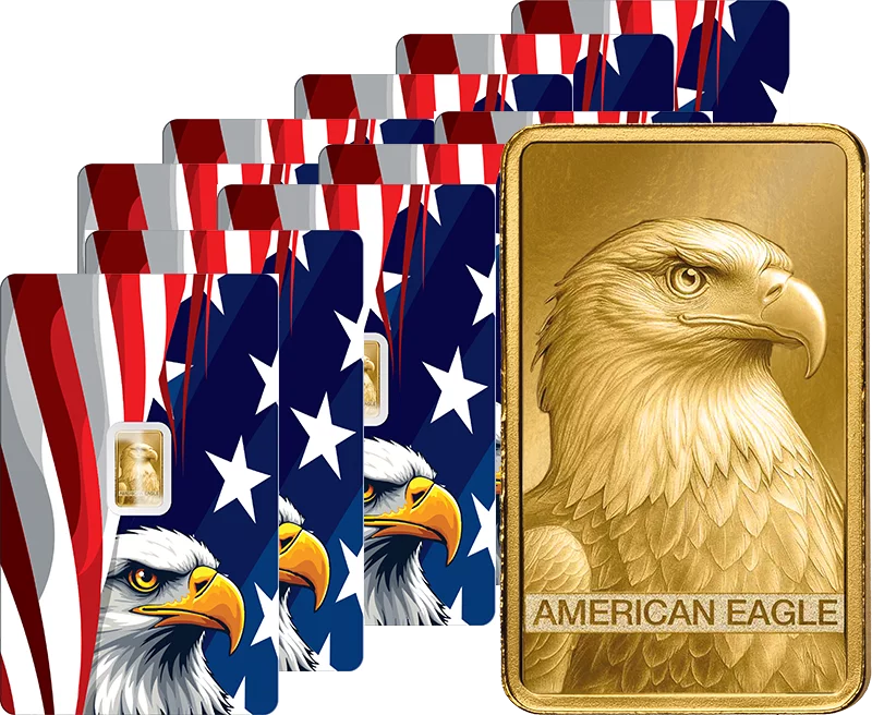 10 x 1 Gramm Goldbarren American Eagle 2026
