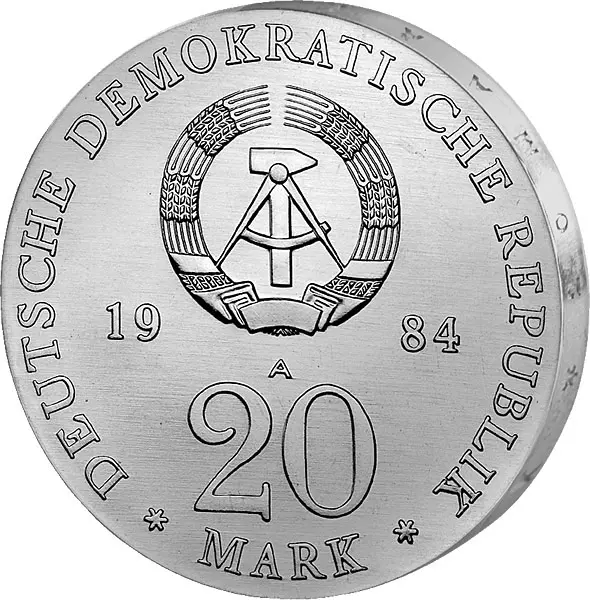 20 Mark DDR Georg Friedrich Händel 1984 Stempelglanz