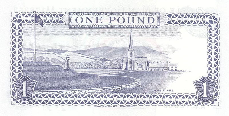 1 Pound Isle of Man Banknote Queen Elizabeth II. 2009