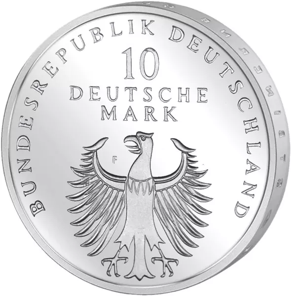 10 DM Münze BRD 50 Jahre Deutsche Mark 1998 Stempelglanz