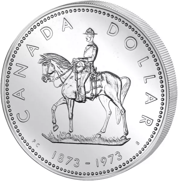 1 Dollar Kanada Mounted Police 1973
