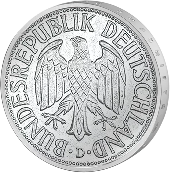 2 DM BRD Ähren und Trauben 1951 D sehr schön