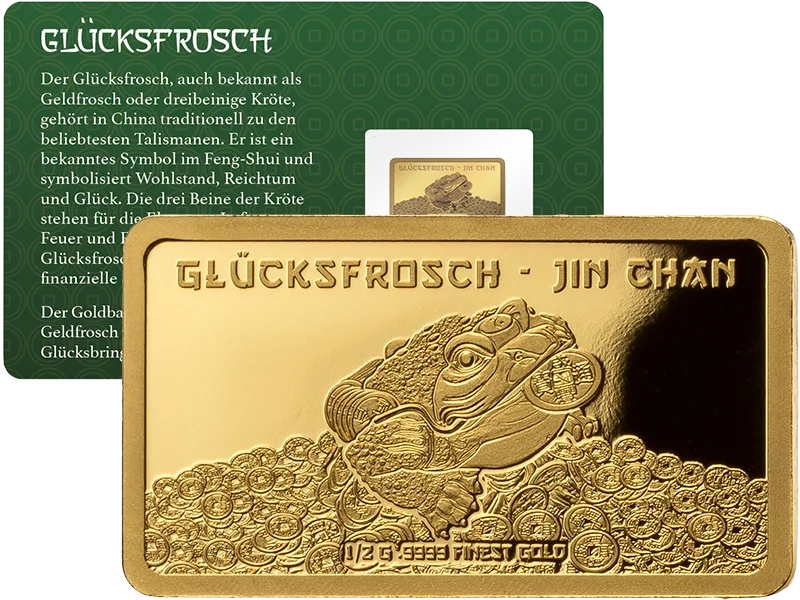 Goldbarren Chinesischer Glücksfrosch