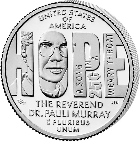 25 Cents USA American Women Quarters - Pauli Murray 2024