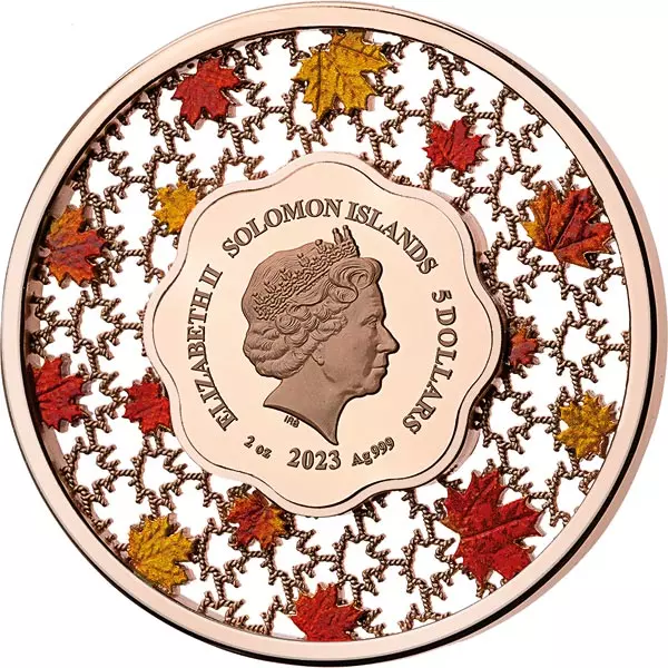 5 Dollars Salomonen Filigree Maple Leaf 2023 5 Dollars Salomonen Filigree Maple Leaf 2023