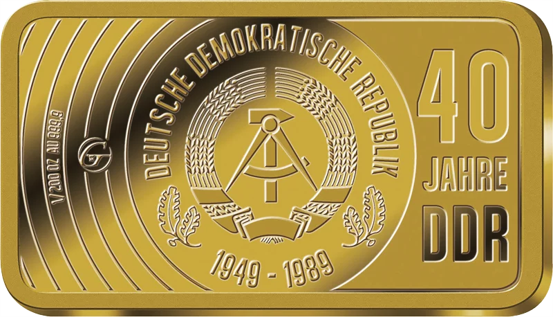Goldbarren-Kollektion: 40 Jahre DDR