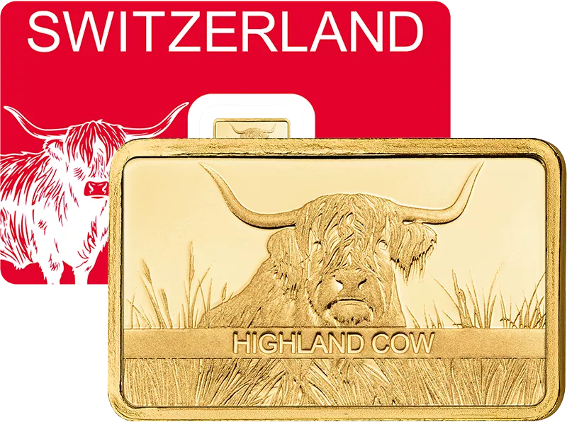1 Gramm Goldbarren Highland Cow 2026