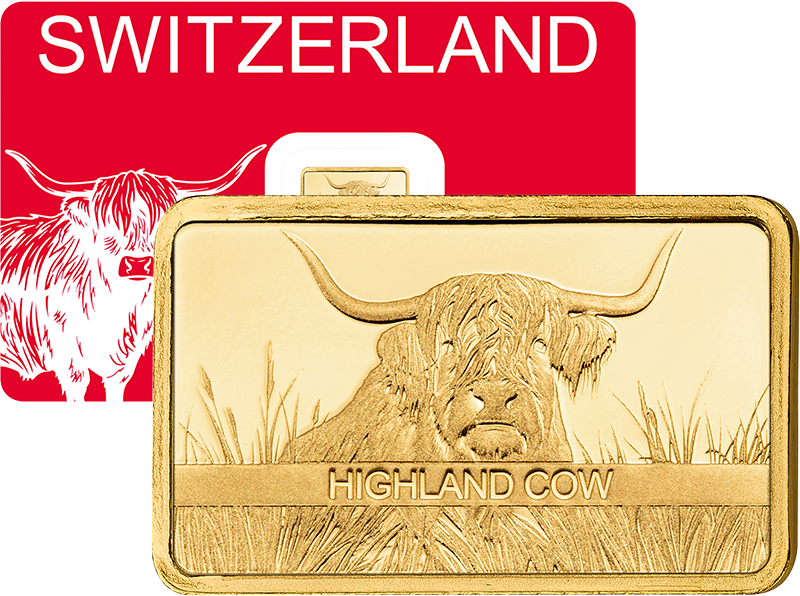 1 Gramm Goldbarren Highland Cow 2026