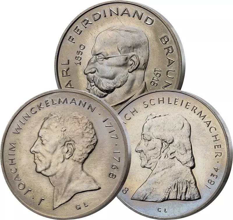 3 x Gedenkmedaille 1968