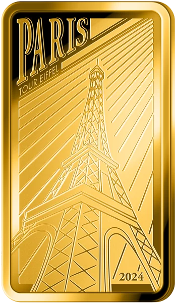 10 Dollars Salomonen Wahrzeichen der Welt Paris - Eiffelturm 2024