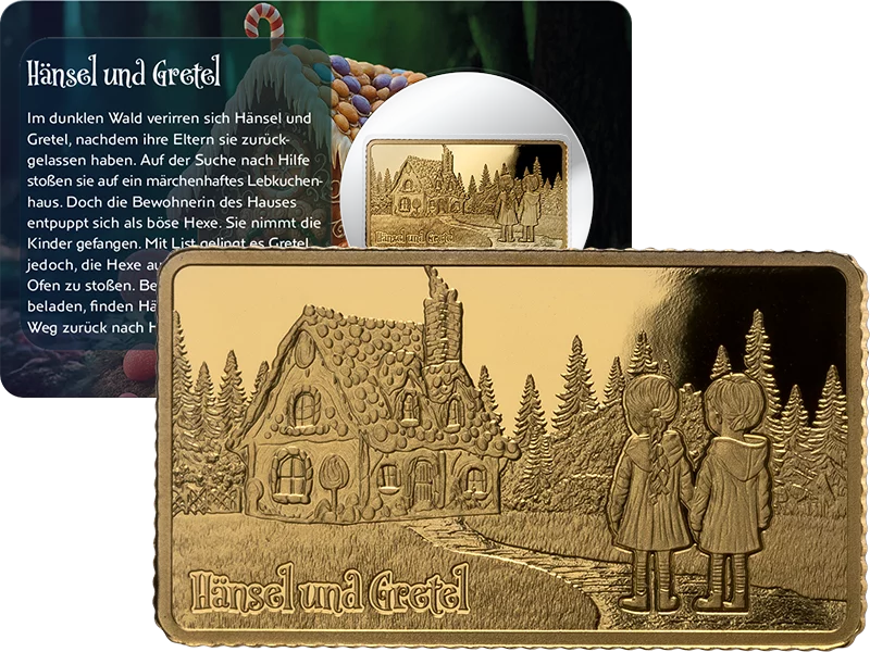 Goldbarren Goldener Märchenzauber - Hänsel und Gretel 2025