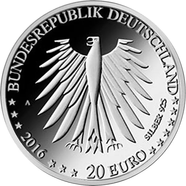 20 Euro BRD Grimms Märchen Rotkäppchen 2016 Polierte Platte