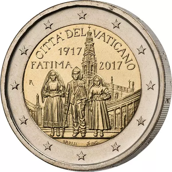 2 Euro Ersttagsedition Vatikan 100. Jahrestag Erscheinung Fatima 2017